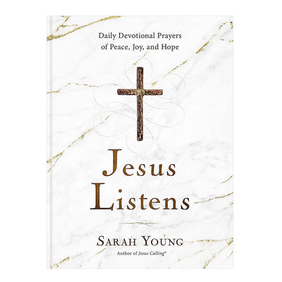 Jesus Listens by Sarah Young, takes you on a year-long journey to develop a meaningful prayer life. Devotional prayers based on scripture will lead you into a deeper, richer relationship with God.
