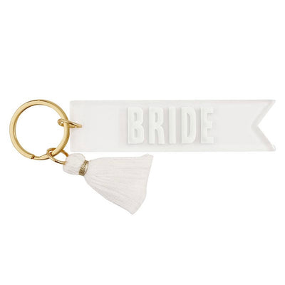 This Acrylic Bride Keychain is the perfect motivation as you grab your keys and head out to start your day! These stylish acrylic key tags are complete with a colorful tassel and fun phrase! A great addition to top off any gift!