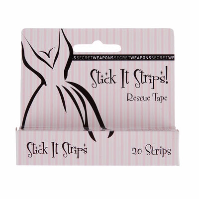 Secret Weapons Stick It Double Sided Fashion Tape Strips offers you all the convenience of the best double sided body tape in conveniently cut strips!