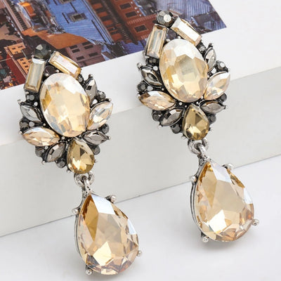 The Drop Faux Citrine Earrings add just the right sparkle to any formal wear!