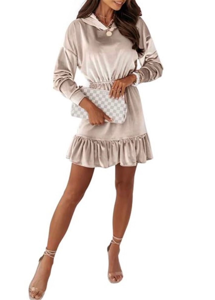 gold dress with hood Women's Alluring Damsel Dress with Hood