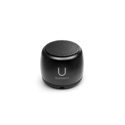 The U Speaker-Micro Matte Black Speaker is the smallest speaker in the market. This coin sized speaker delivers unbelievable sound and includes a selfie remote control to capture your photos as well as a pairing option for the ultimate surround sound experience. U will not believe the sound this speaker makes!