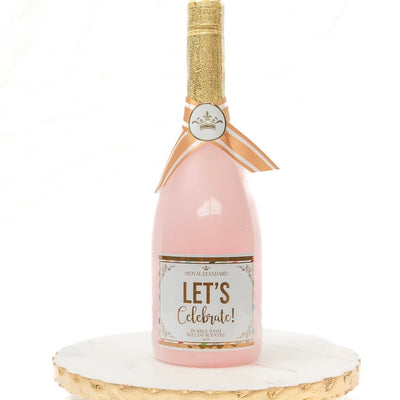 The “Let’s Celebrate” 34 oz Bellini Bubble Bath is the perfect bottle of bubbly to soak in at night! The gorgeous, champagne-themed bottle contains 34 oz of pink bubble bath that is scented to smell like a Bellini cocktail. Simply pour desired amount into warm water for a relaxing fragrant time.