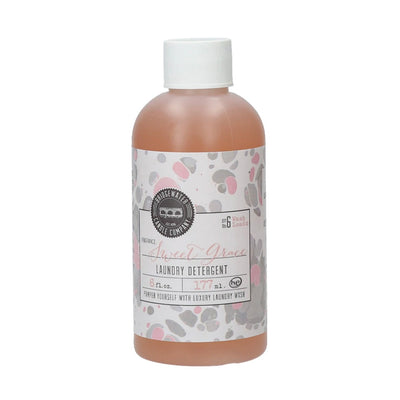 Give your laundry the VIP treatment with our Sweet Grace Laundry Detergent 6 oz. Safe and effective for washable fabrics, this luxurious formula is designed to sanitize while providing long-lasting, beautiful scent to clothing and linens.