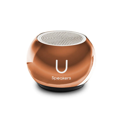 U Speaker-Mini Rose Gold Mirror Speaker is the perfect combination between a stationed speaker and one that can go with you everywhere! This miniature speaker is not only stylish but delivers exceptional sound, it has a selfie remote control function to capture your photos on your smart phone camera and magnetic base for convenient placement.