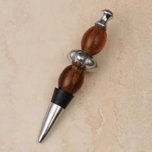 This Amber Bottle Stopper is the perfect way to seal a bottle of wine in style! Great hostess and bridal party gift!!  
