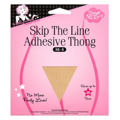 The Hollywood Fashion Skip the Line Adhesive Thong lets you banish VPL (Visible Panty Lines) without having to go completely commando. 